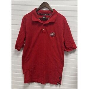 Vintage Starter Georgia Bulldogs UGA Polo Shirt Mens L Red NCAA SEC Football